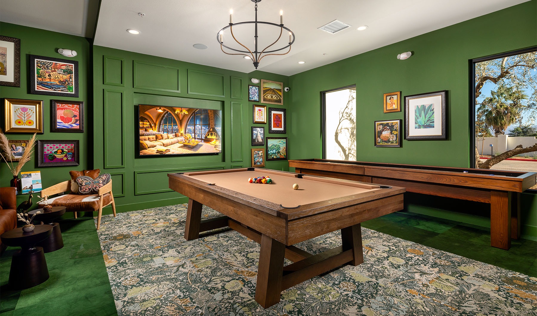 The essence of exceptional living a game room with a pool table