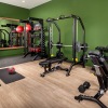 a gym with exercise equipment