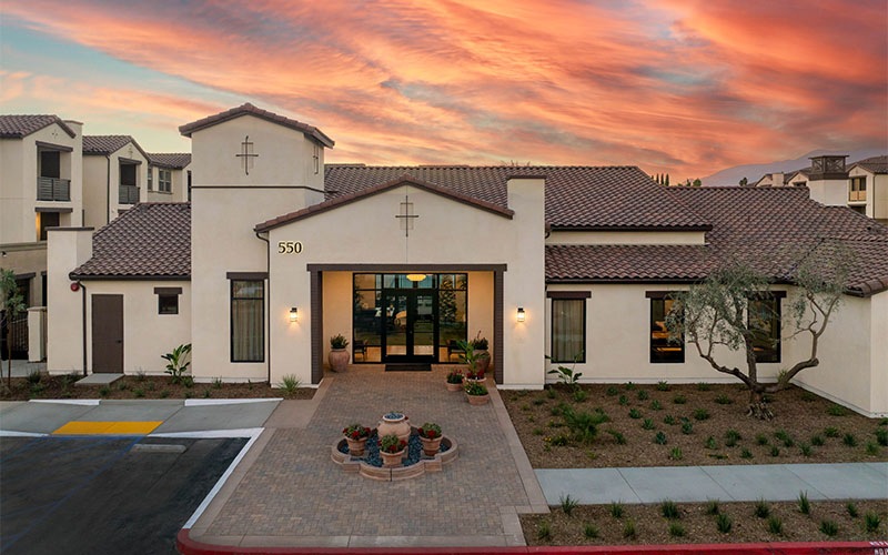 exterior shot of the property entrance
